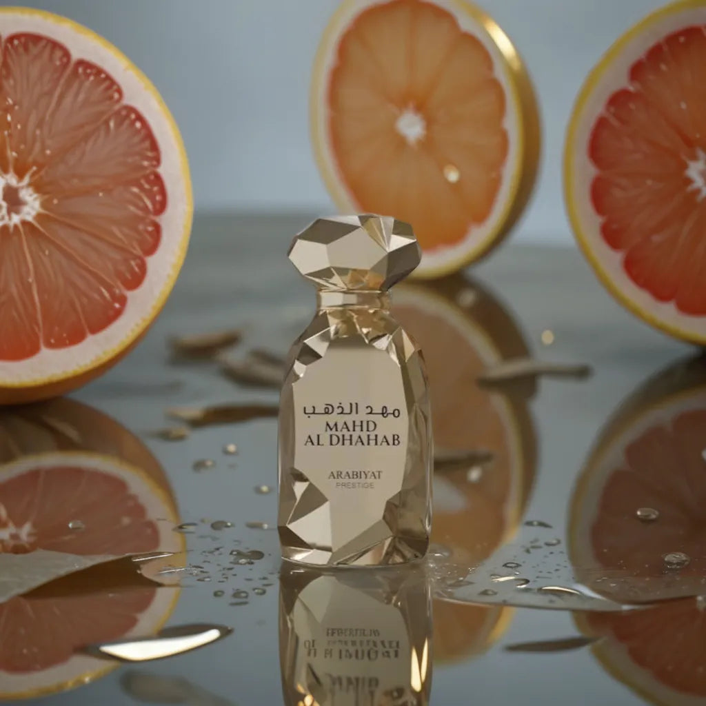 Mahd Al Dhahab by ARABIYAT PRESTIGE - 3ml, 5ml, 10ml Sample/Decant | Grapefruit, Ginger & Sandalwood