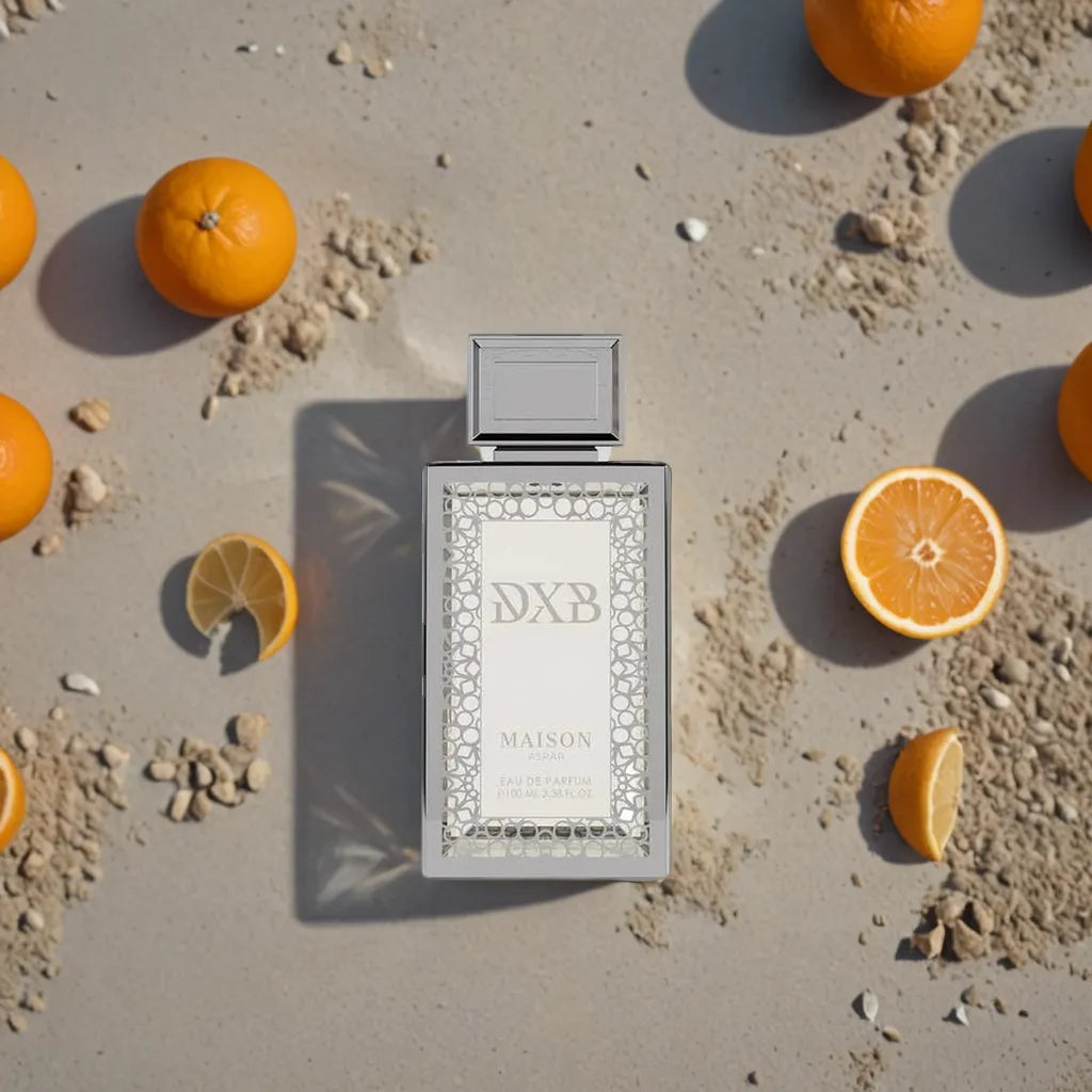 DXB by MAISON ASRAR - 3ml, 5ml, 10ml Sample/Decant | Mandarin, Grapefruit, Ginger & Musk - Love That Scent