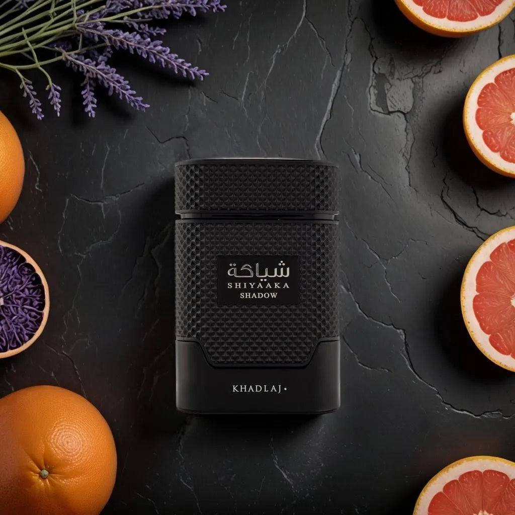 Shiyaaka Shadow by KHADLAJ - 3ml, 5ml, 10ml Sample/Decant | Grapefruit, Cashmere Wood & Musk - Love That Scent
