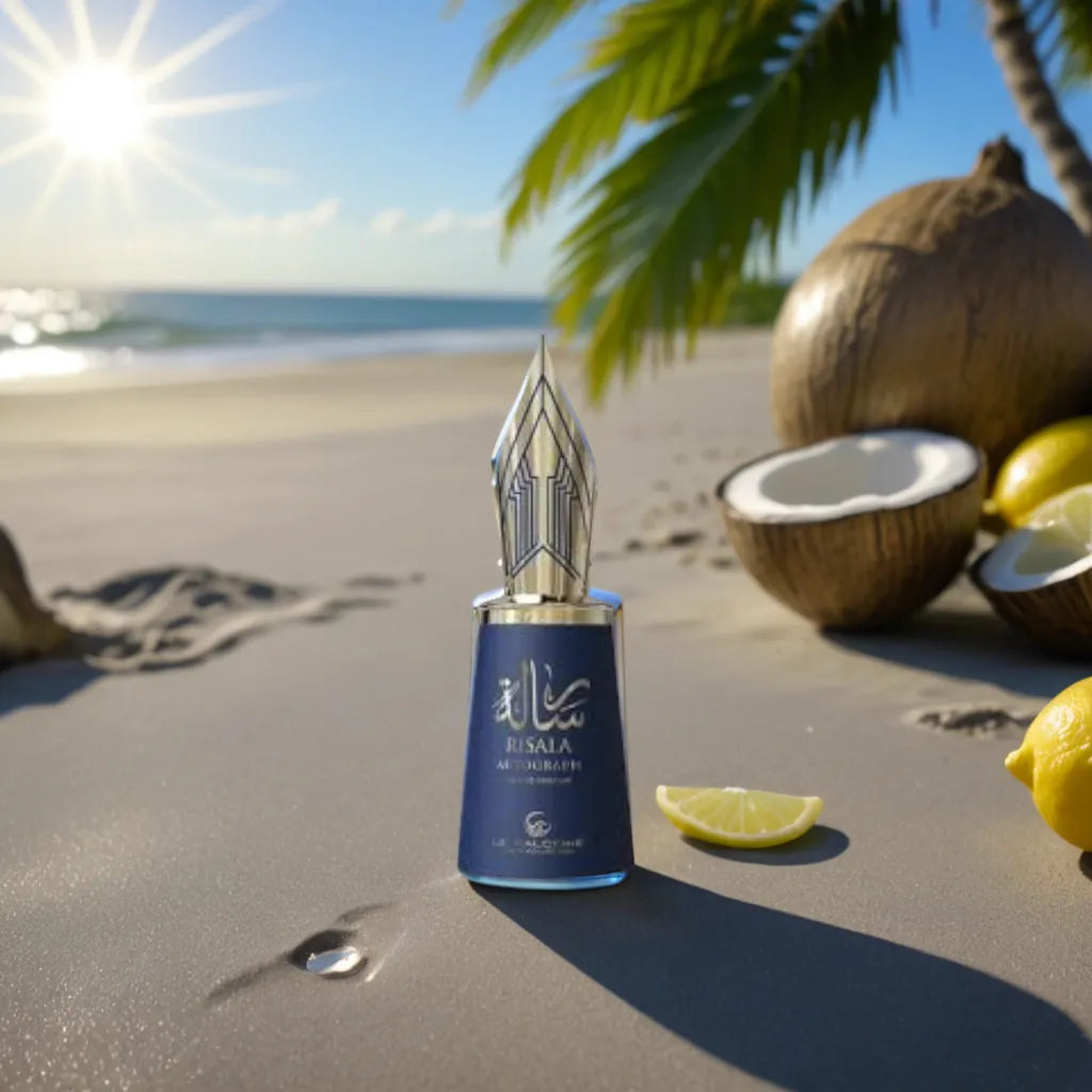 Risala Autograph by LE FALCONE - 3ml, 5ml, 10ml Sample/Decant | Lemon, Apple, Leather & Ambergris - Love That Scent