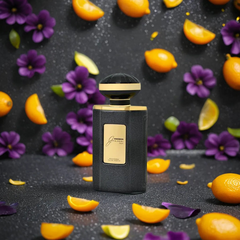 Junoon Noir by AL HARAMAIN PERFUMES - 2ml, 3ml, 5ml Sample/Decant | Kumquat, Violet & Vanilla