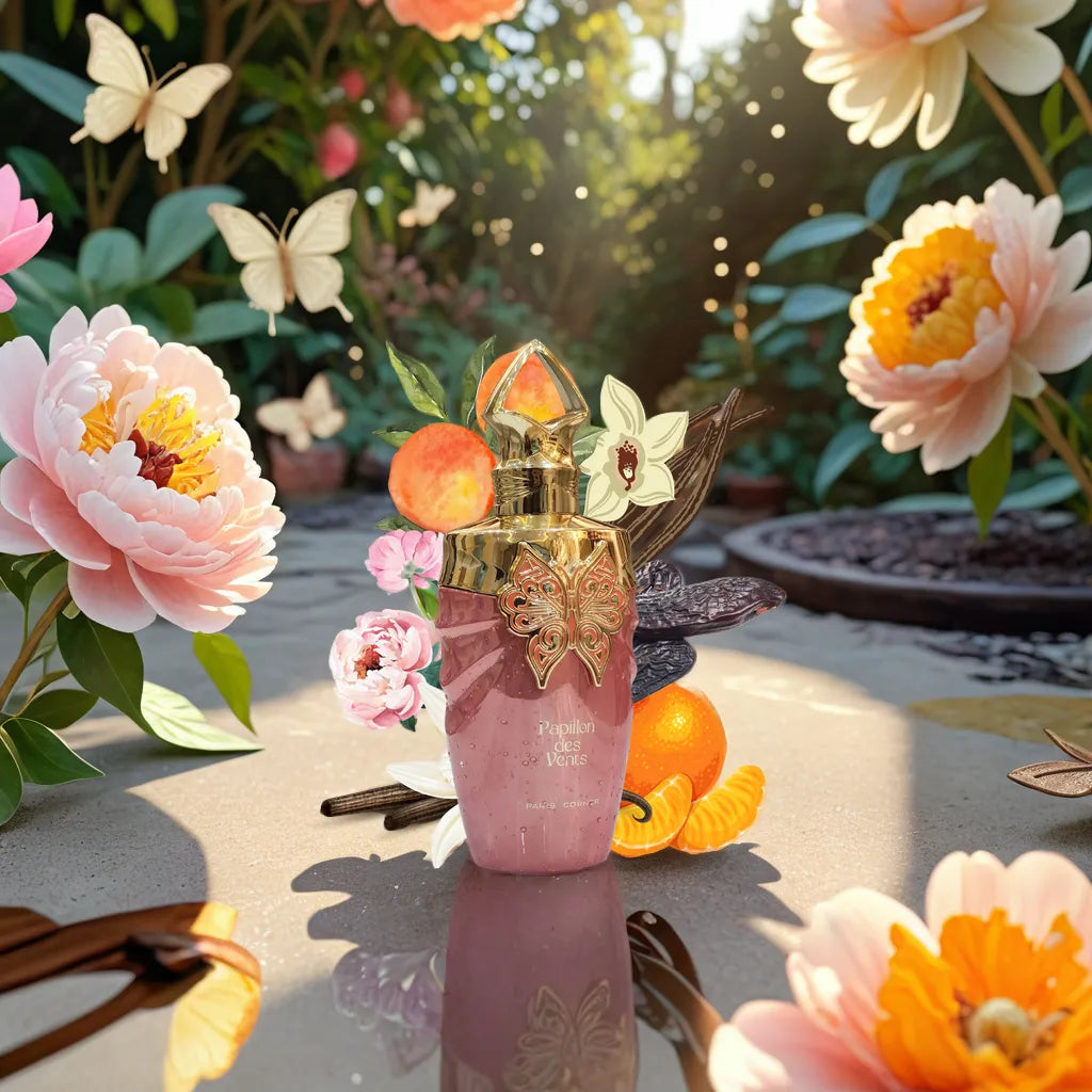 Papillon Des Vents by PARIS CORNER - 3ml, 5ml, 10ml Sample/Decant | Mandarin, Peony & Vanilla 