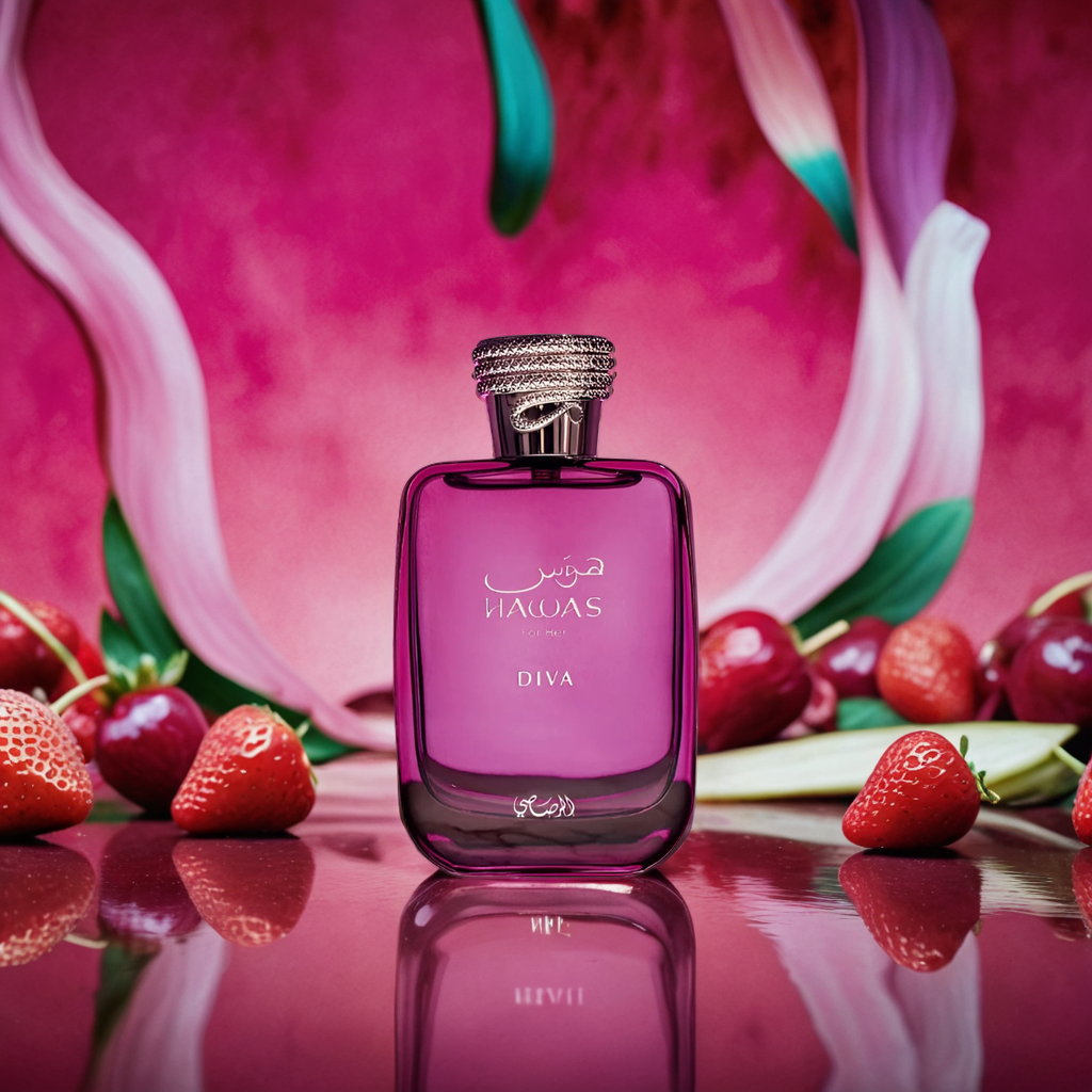 Hawas Diva Rasasi Eau de Parfum Samples & Travel Size (3ml) - Fruity Floral Resinous Oriental Fragrance