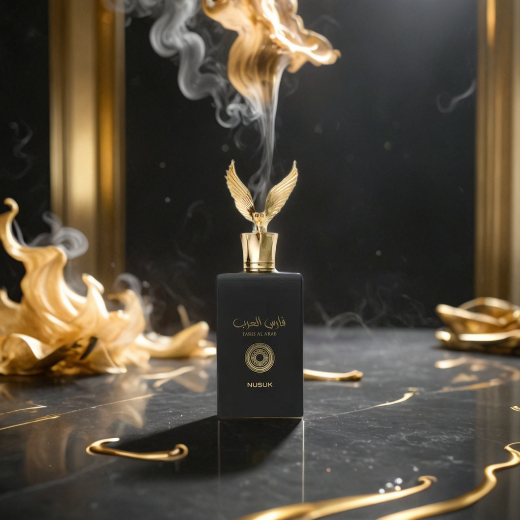 Nusuk Faris Al Arab Eau de Parfum Samples & Travel Size (3ml, 5ml) - Sweet Spicy Gourmand Suede Musky Fragrance