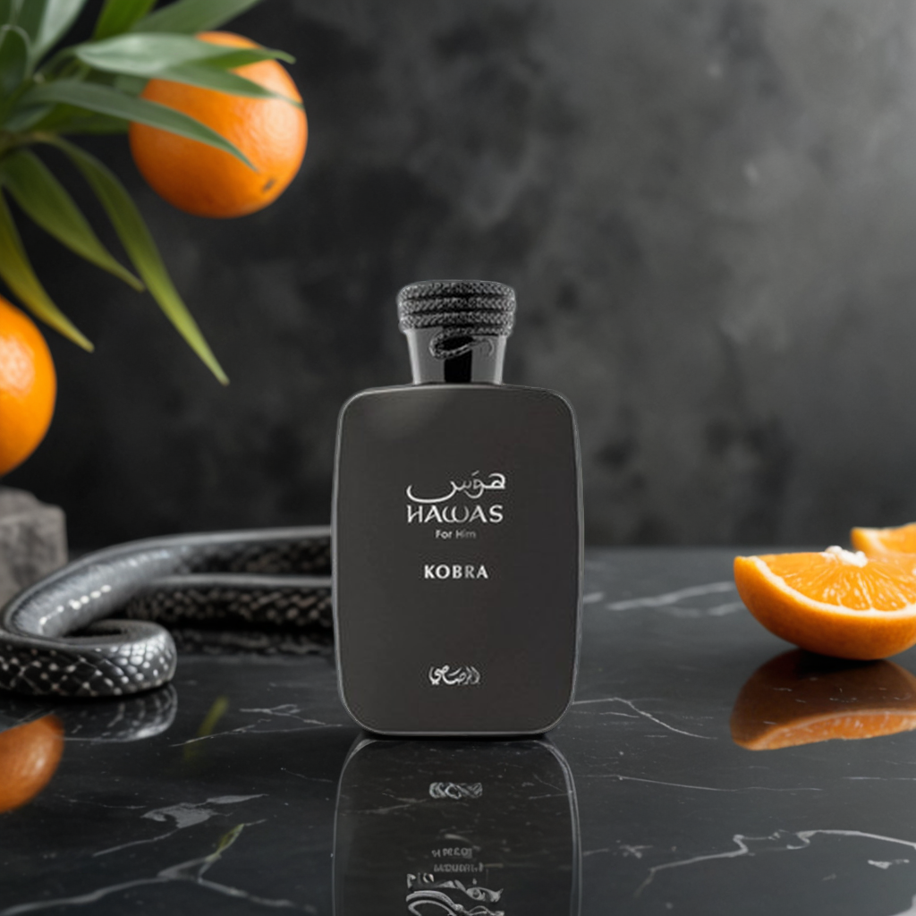 Hawas Kobra Rasasi Eau de Parfum Samples & Travel Size (3ml) - Fresh Spicy Woody Aromatic Fragrance