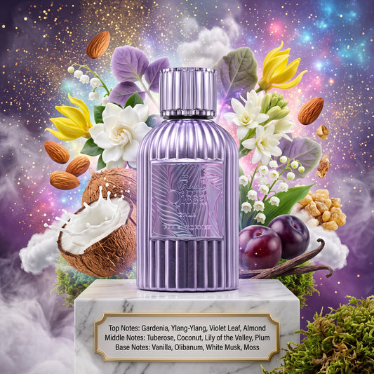 Qissa Gala by Paris Corner Samples & Travel Size (3ml, 5ml, 10ml) Creamy Tropical Floral Fragrance 