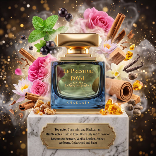 Lé Prestige Royal Khadlaj Perfumes Samples & Travel Size (5ml) | Fresh, Floral and Woody Fragrance 