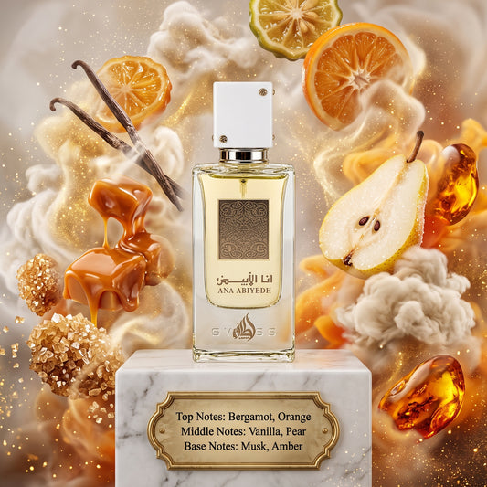 Ana Abiyedh by LATTAFA - 5ml Sample/Decant | Orange, Pear & Vanilla 