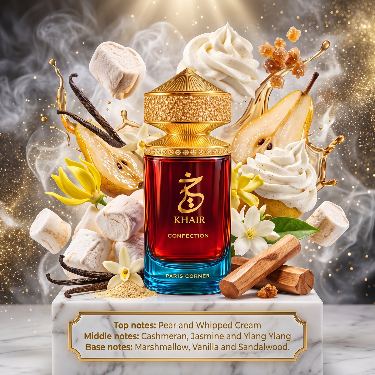 3ml/5ml/10ml Khair Confection | Paris Corner | Sweet & Gourmand Fragrance Perfume Sample Decant 