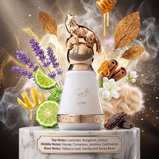 Fierte Luna 80ml EDP by French Avenue Samples & Travel Size (5ml) Aromatic Warm Spicy Tobacco Fragrance 