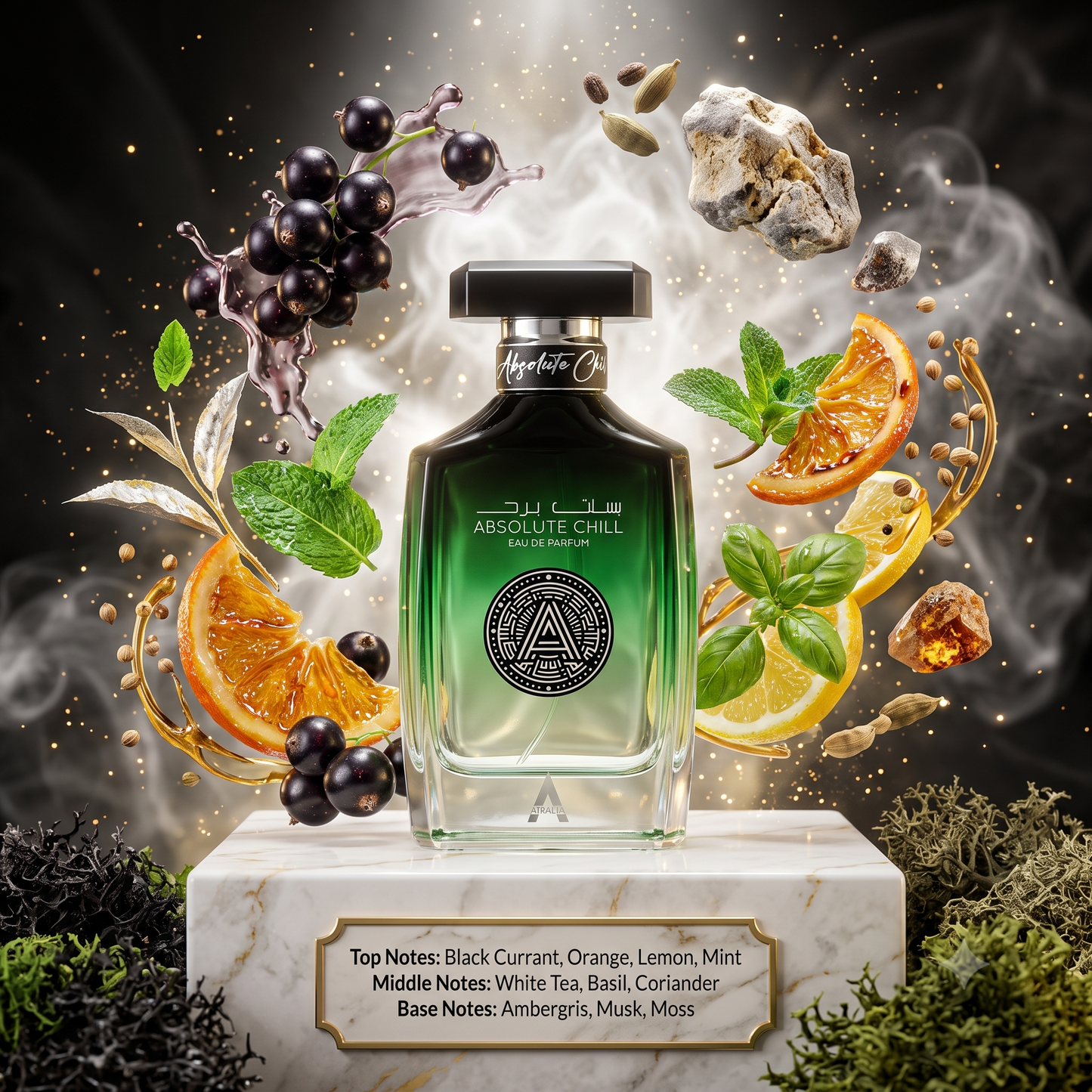 Absolute Chill by Atralia Samples & Travel Size (3ml, 5ml, 10ml) Fresh Aromatic Fruity Fragrance 