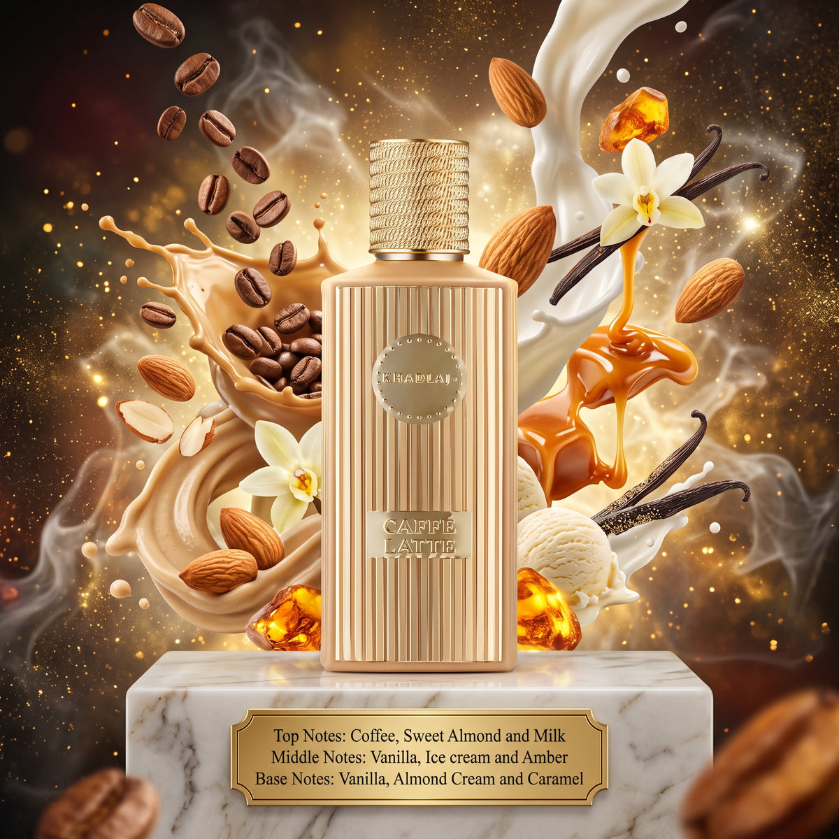 5ml Khadlaj Caffe Latte | Khadlaj | A Deliciously Sweet & Creamy Gourmand Fragrance Perfume Sample - Decants 