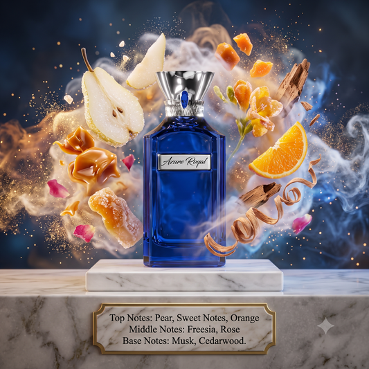 Azure Royal 100ml EDP by Ahmed Al Maghribi Samples & Travel Size (5ml) Sweet Fruity Floral Musk Fragrance 