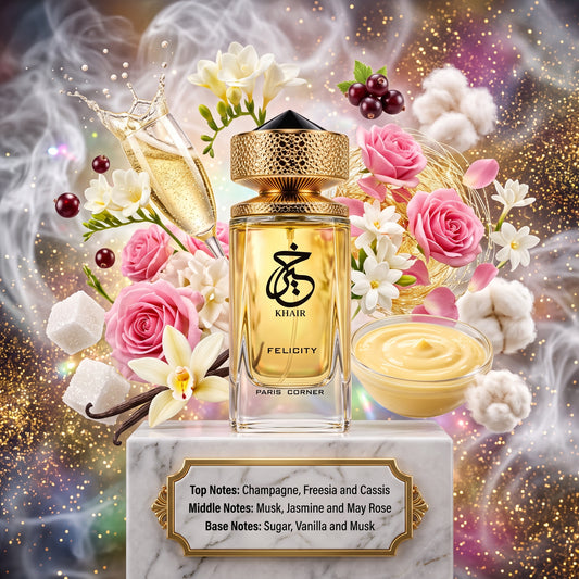3ml/5ml/10ml Khair Felicity | Paris Corner | A Sparkling & Romantic Floral Fragrance Perfume Sample - Decants 