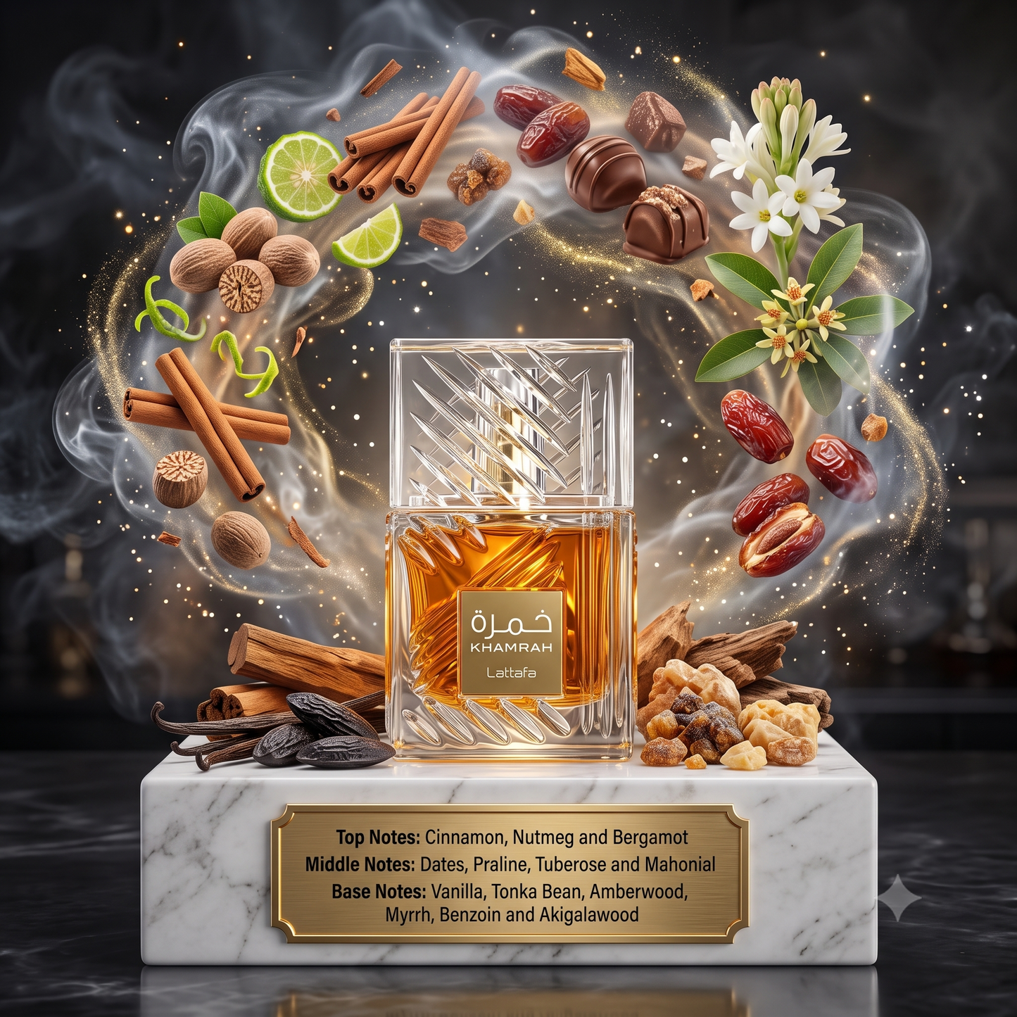 3ml/5ml/10ml Lattafa Khamrah | Lattafa | Warm & Spicy Gourmand Fragrance Perfume Sample - Decants 