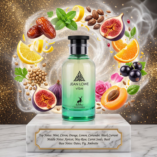 3ml/5ml/10ml Jean Lowe Vibe 100ml EDP | Maison Alhambra | Citrus Aromatic Fruity Fig Perfume - Fragrance 