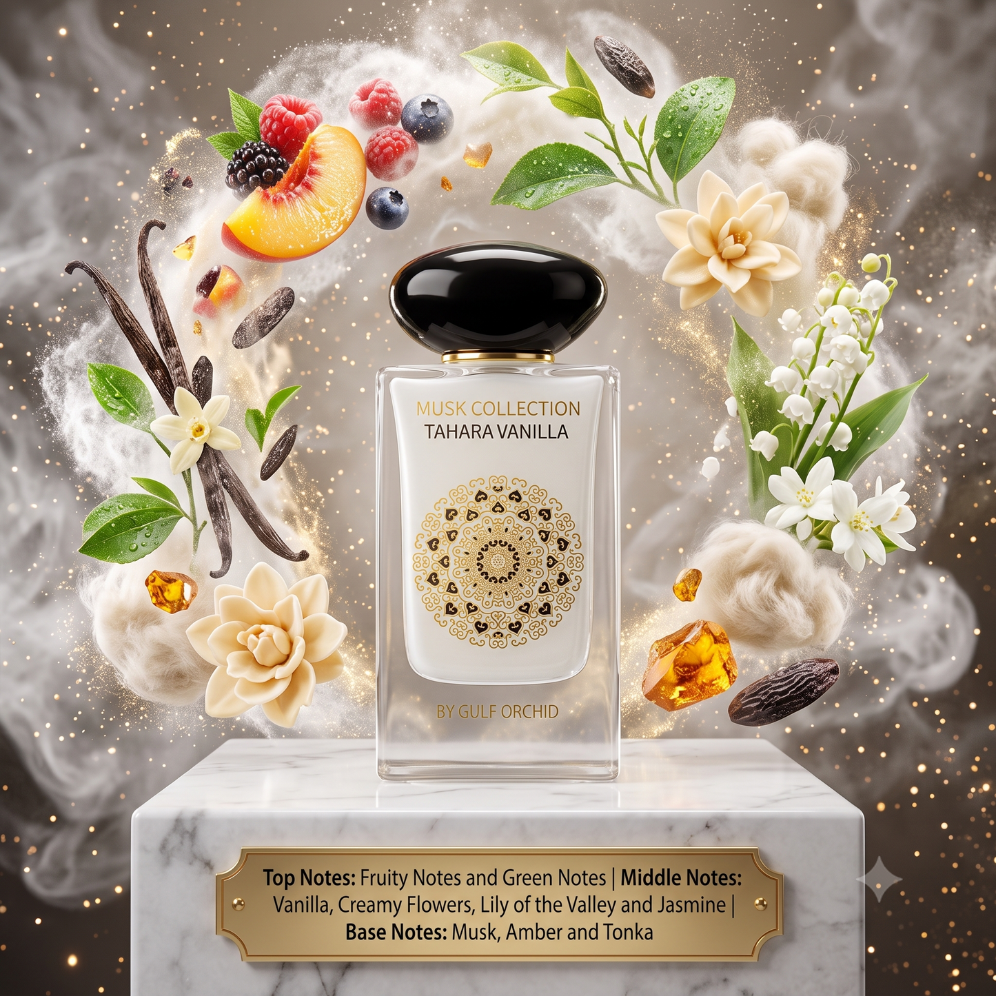5ml Musk Collection Tahara Vanilla 60ml EDP | Gulf Orchid | Sample/Decant | Vanilla Musk Floral Fruity Perfume - Fragrance 