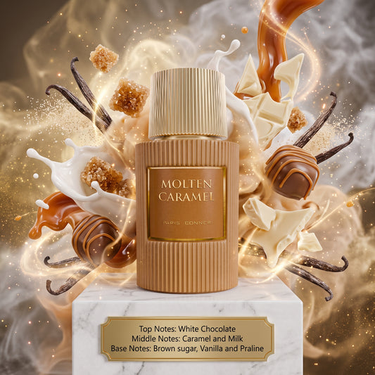 3ml/5ml/10ml Molten Caramel 100ml EDP | Paris Corner | Sample/Decant | White Chocolate Caramel Praline Vanilla Perfume - Fragrance Description: 