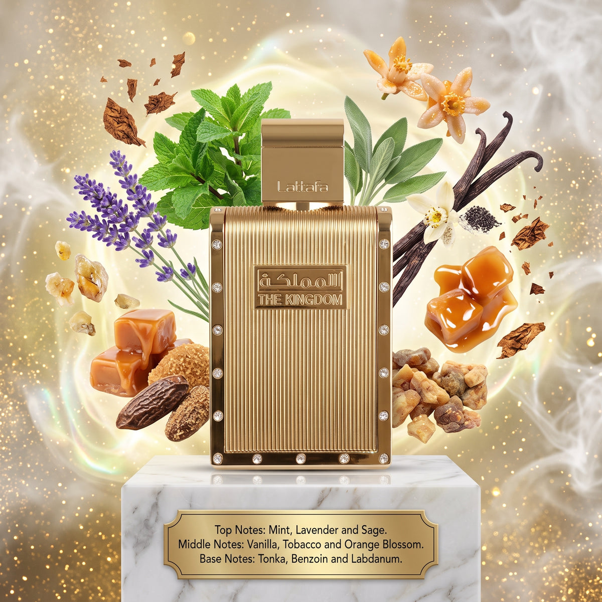 3ml/5ml/10ml The Kingdom 100ml EDP | Lattafa | Sample/Decant |Lavender Vanilla Tobacco Tonka Perfume - Fragrance 