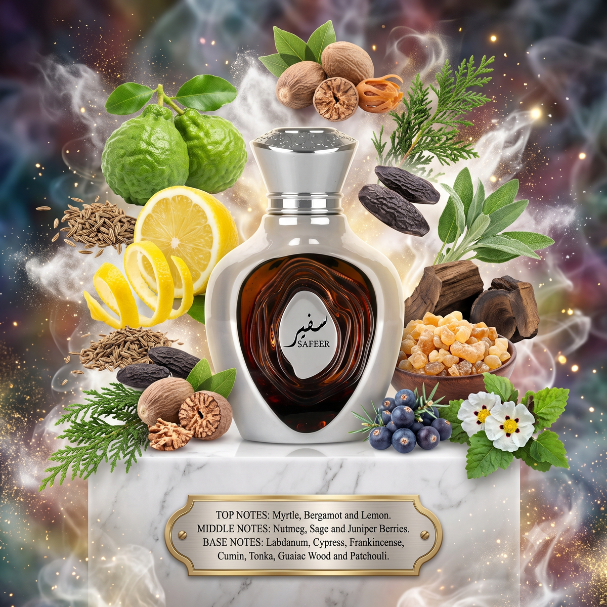 Safeer by NICHE EMARATI - 5ml Sample/Decant | Bergamot, Juniper & Tonka Bean 