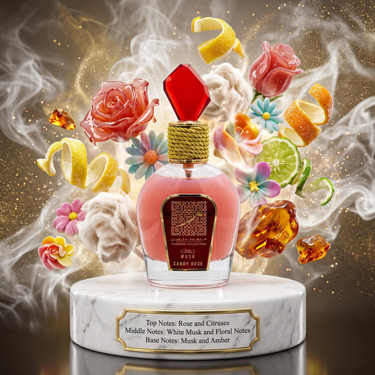 3ml/5ml/10ml Musk Candy Rose | Lattafa Perfumes | A Romantic & Playful Musk Rose Fragrance Perfume Sample - Decants 