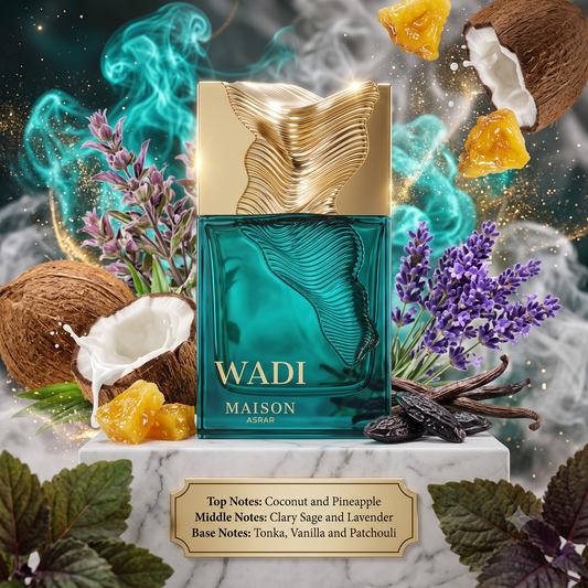 Wadi Green by MAISON ASRAR - 3ml, 5ml, 10ml Sample/Decant | Coconut, Pineapple & Vanilla 