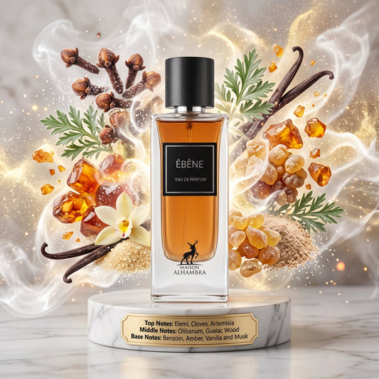 Maison Alhambra Ébène - Samples & Travel Size (5ml) - Rich Woody Resinous Spicy Aromatic Fragrance 