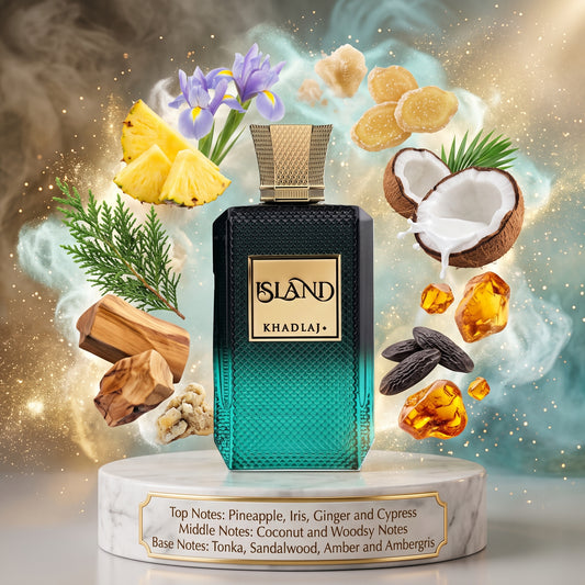 Island by KHADLAJ - 3ml, 5ml, 10ml Sample/Decant | Pineapple, Coconut & Sandalwood 