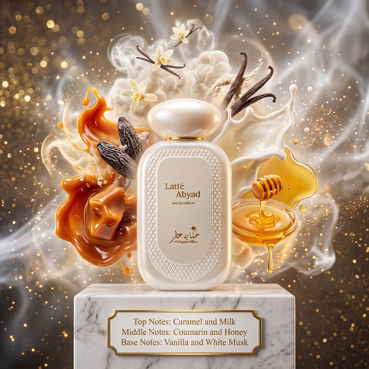 3ml/5ml/10ml Latte Abyad 100ml EDP | Hekayat Attar | Sample/Decant |Sweet Milky Gourmand Perfume - Fragrance 