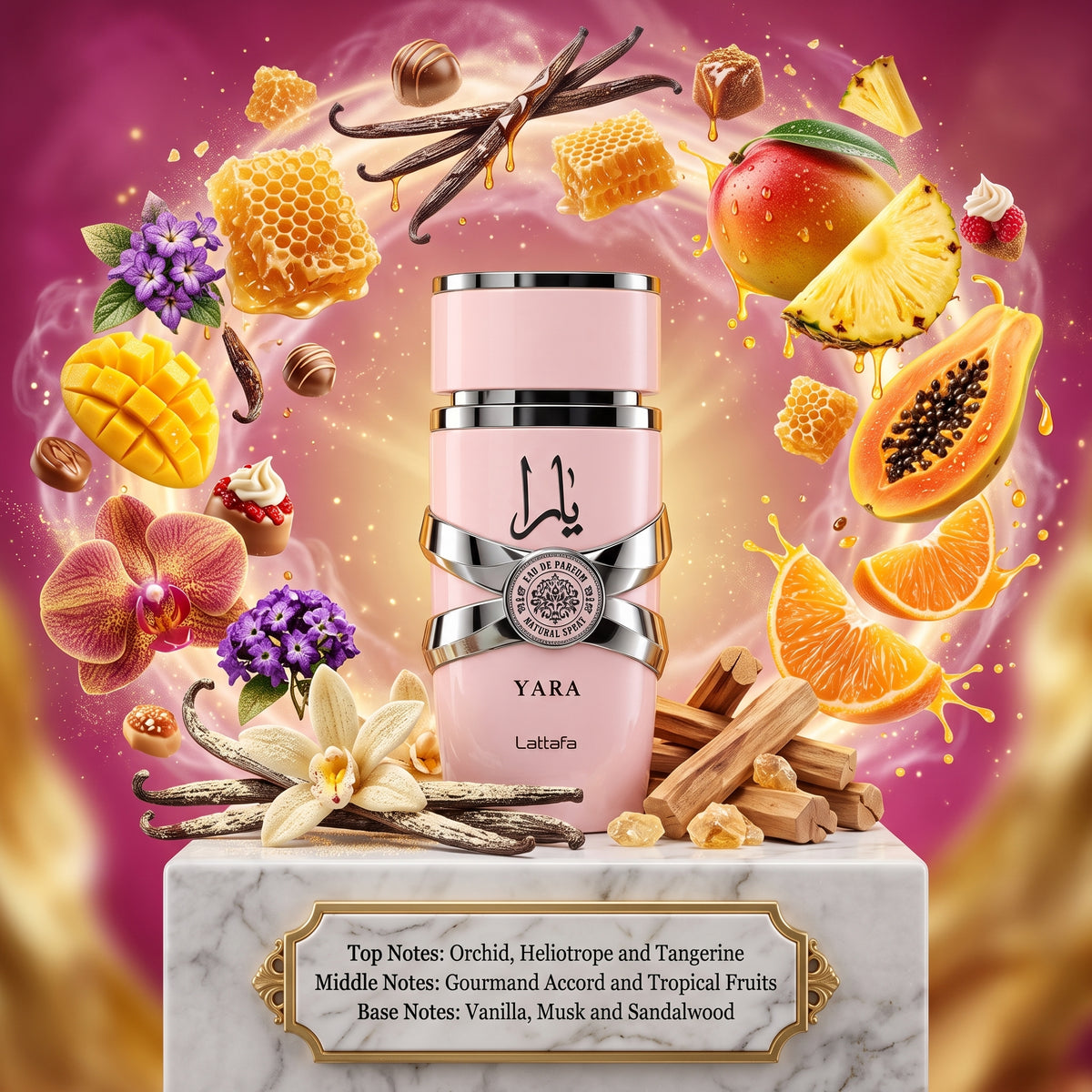 3ml/5ml/10ml Lattafa Yara Pink | Lattafa | A Captivating Sweet Fragrance Perfume Sample - Decants 
