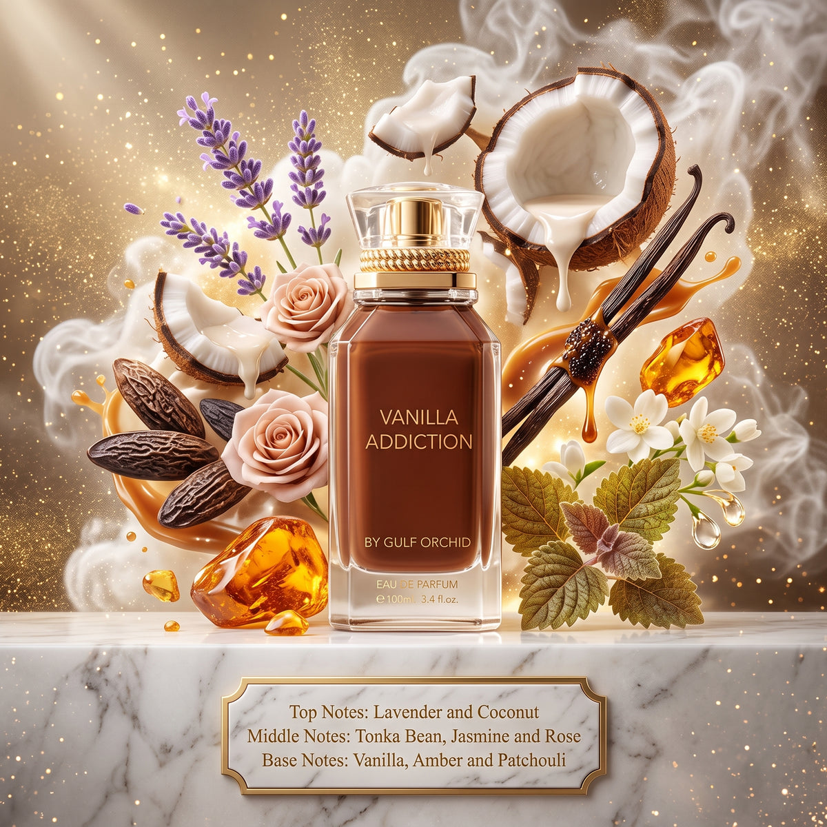 5ml Sample/Decant Vanilla Addiction Gulf Orchid | Creamy Coconut Lavender Vanilla Gourmand 