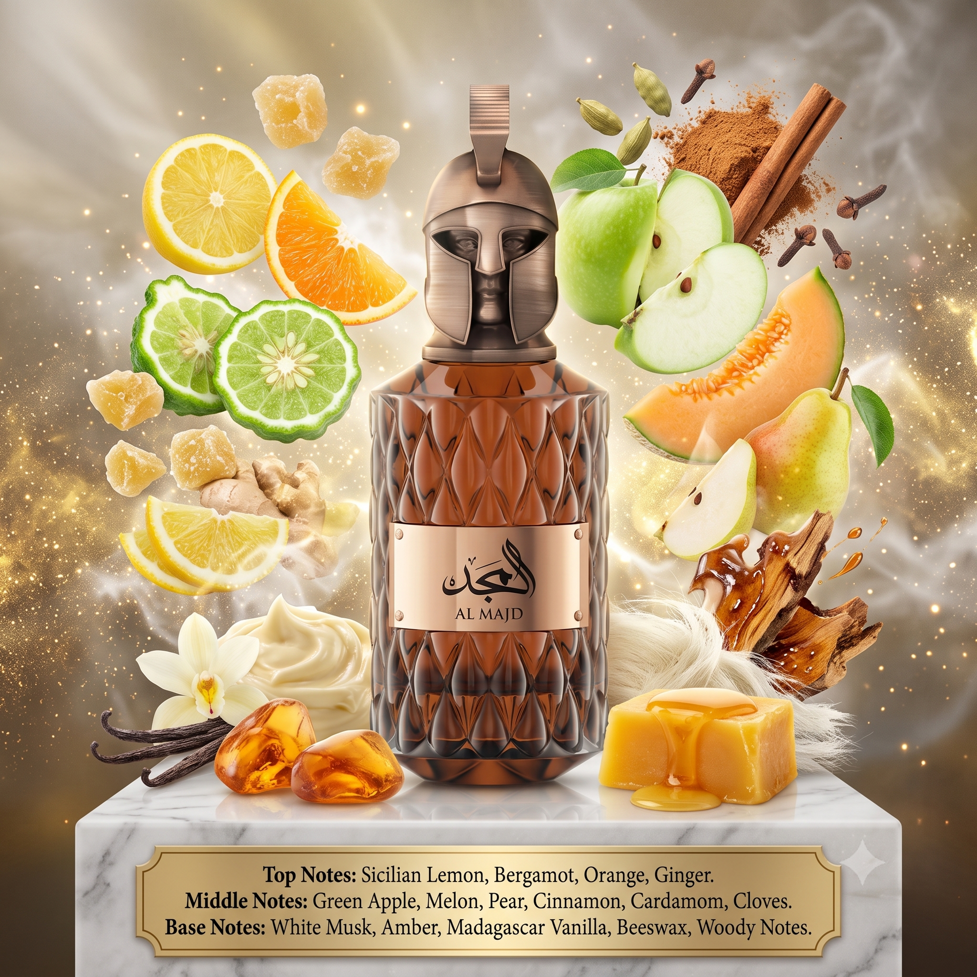 Al Majd by Le Falcone Samples & Travel Size (3ml, 5ml, 10ml) Spicy Fruity Amber Fragrance 