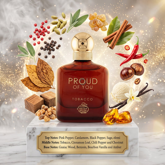 5ml Proud Of You Tobacco 100ml EDP | Fragrance World | Sample/Decant |Tobacco Vanilla Wood Spicy Perfume - Fragrance 