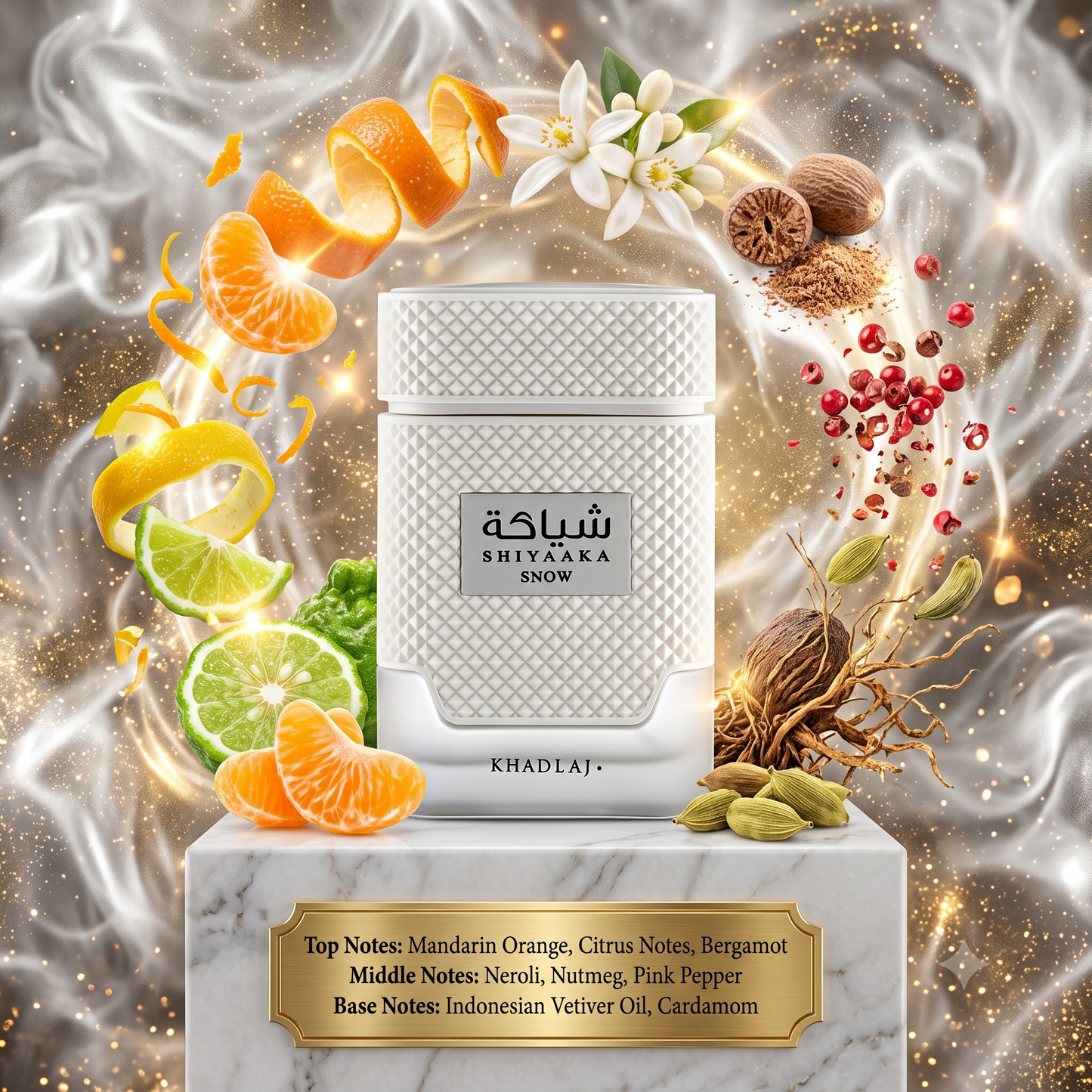 Khadlaj Shiyaaka Snow EDP Decant Sample - 3ml, 5ml, 10ml 