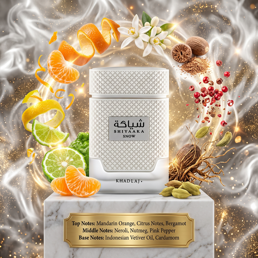 Khadlaj Shiyaaka Snow EDP Decant Sample - 3ml, 5ml, 10ml 