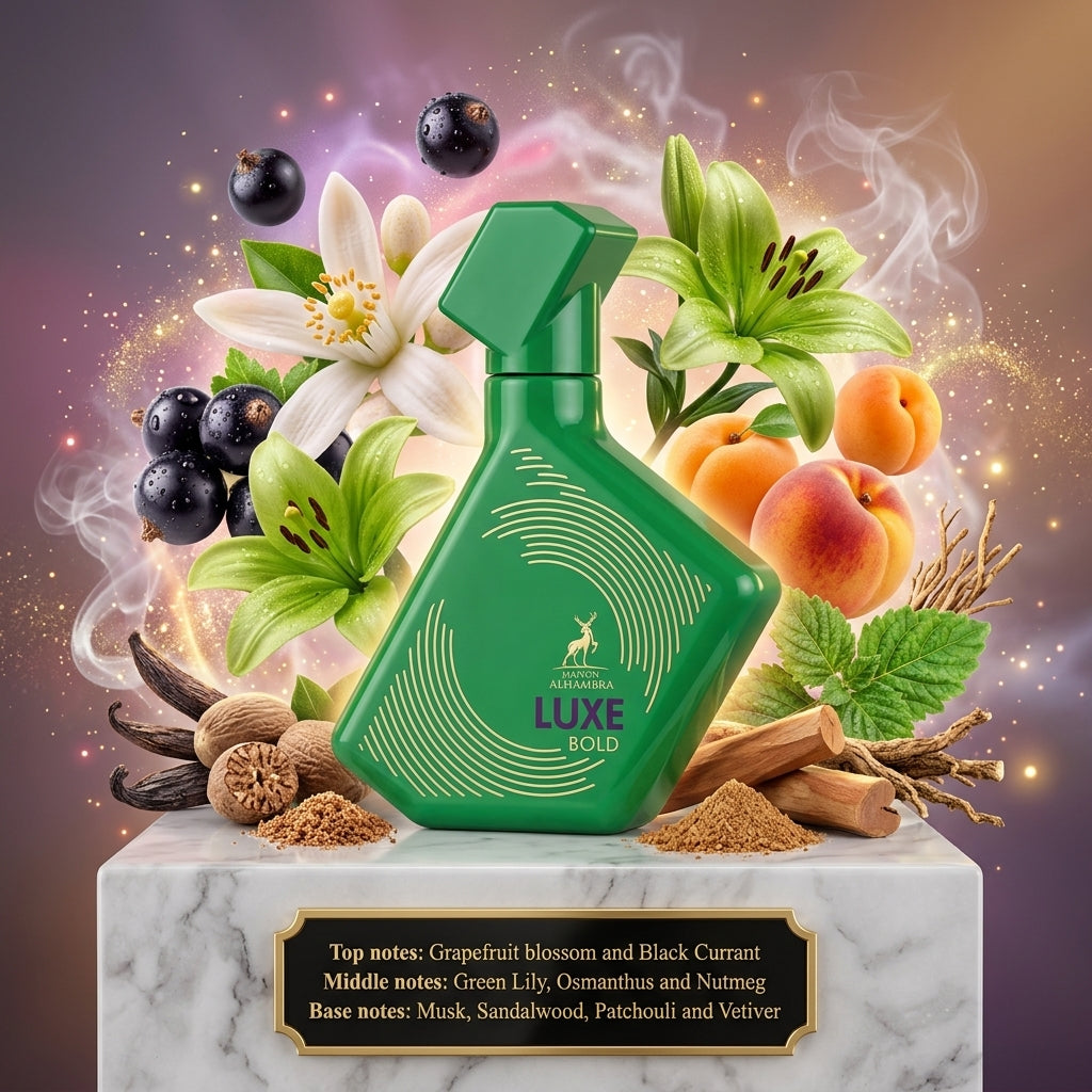 Maison Alhambra Luxe Bold - Samples & Travel Size 5ml - Floral Fruity Woody Musk Fragrance 