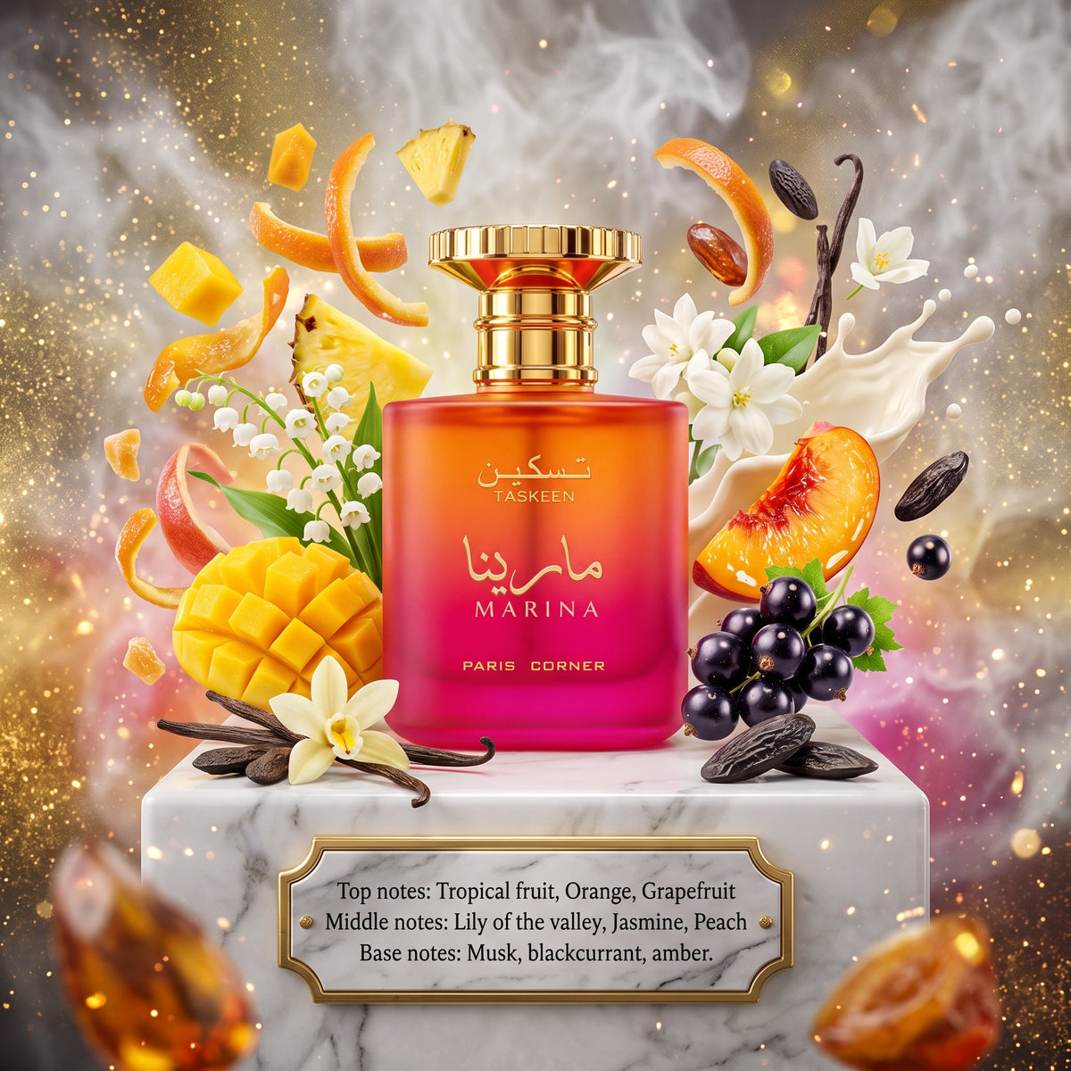 3ml/5ml/10ml Taskeen Marina | Paris Corner | A Refreshing & Aquatic Fragrance Perfume Sample - Decants 