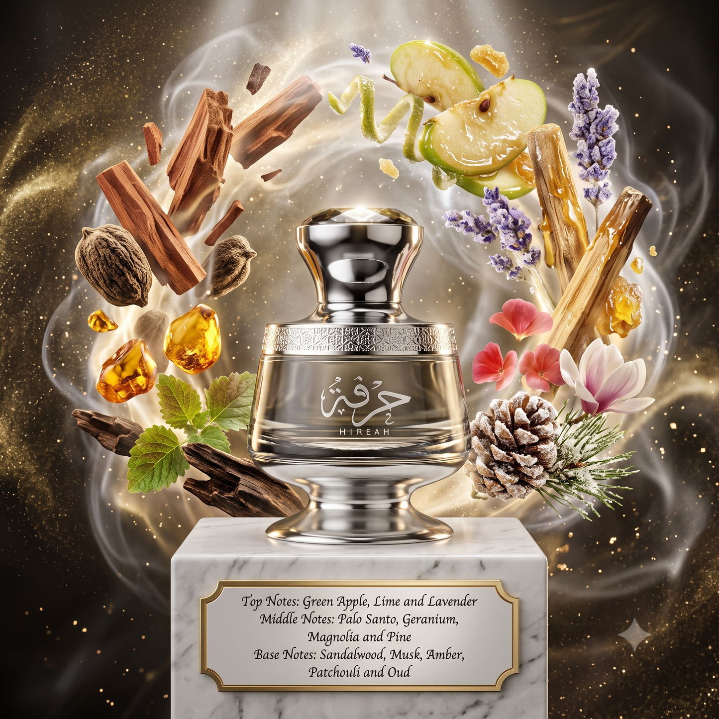 3ml/5ml/10ml Sample/Decant Hirfah Ahmed Al Maghribi | Fresh Lime & Apple with Woody Aromatic Notes 