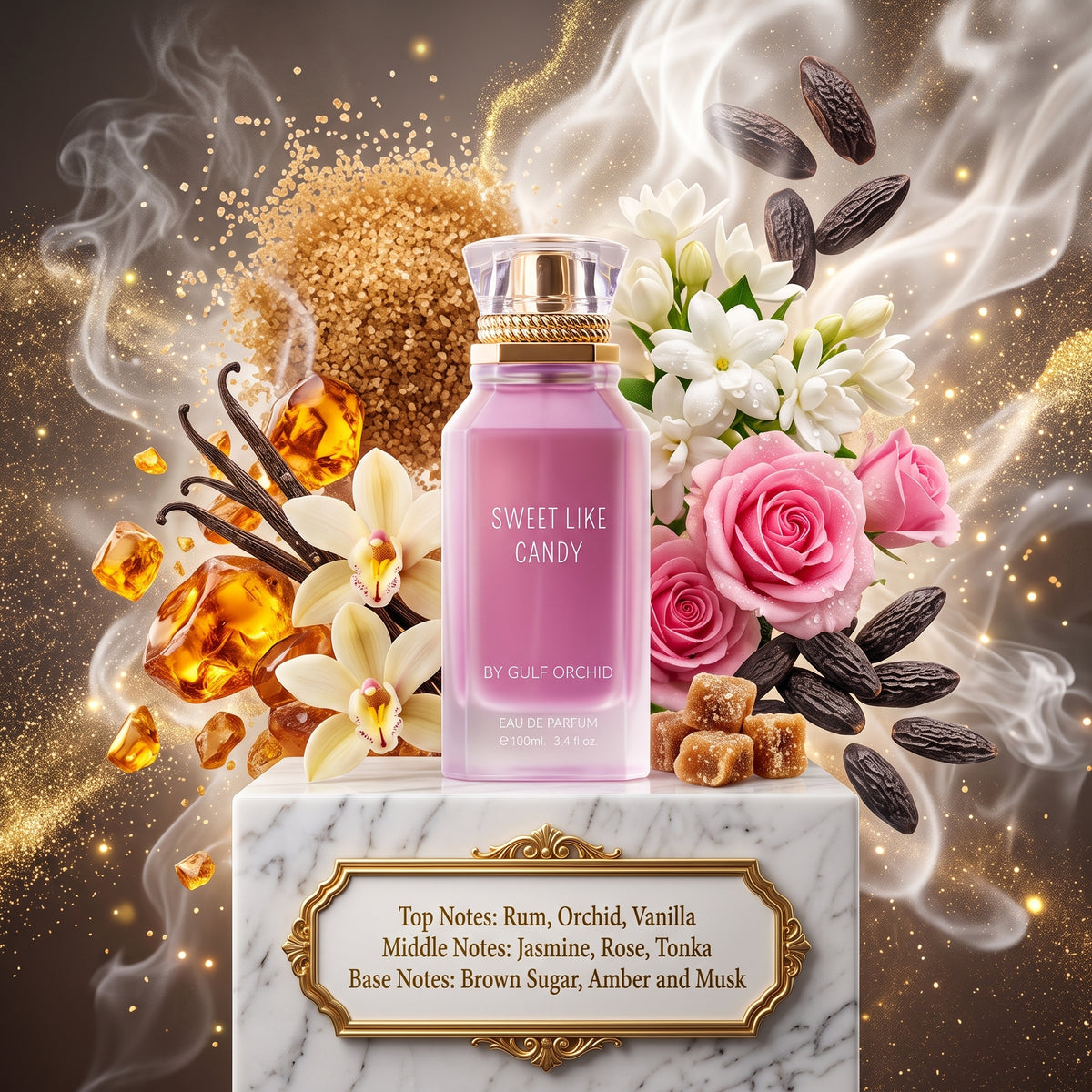 5ml Sample/Decant Sweet Like Candy Gulf Orchid | Boozy Vanilla Orchid Gourmand with Brown Sugar Base 