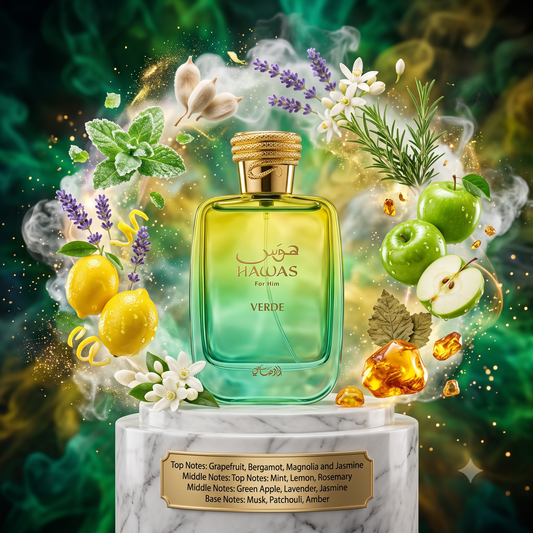 Rasasi Hawas Verde EDP Decant Sample - 3ml, 5ml, 10ml 