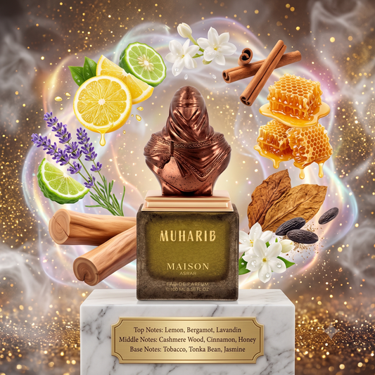 Muharib by Maison Asrar Samples & Travel Size (3ml, 5ml, 10ml) Sweet Tobacco Honey Fragrance 