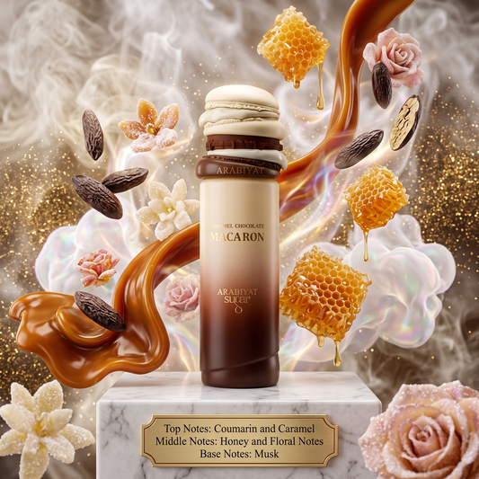 Arabiyat Sugar Caramel Chocolate Macaron EDP Decant Sample - 3ml 