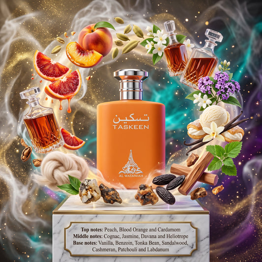 3ml/5ml/10ml Taskeen Peach EDP | Taskeen | Fruity, Floral Fragrance Perfume Sample - Decants 