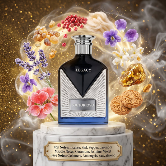 Maison Alhambra Victorioso Legacy - Samples & Travel Size (5ml) - Aromatic Spicy Floral Woody Ambergris Fragrance 
