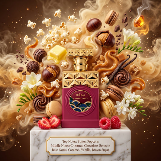 Minya Caramel Dulce by PARIS CORNER - 3ml, 5ml, 10ml Sample/Decant | Caramel, Popcorn & Vanilla 