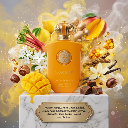 Gulf Orchid Mango Ice - Samples & Travel Size (3ml, 5ml, 10ml) - Vibrant Fruity Gourmand Spicy Fresh Fragrance 