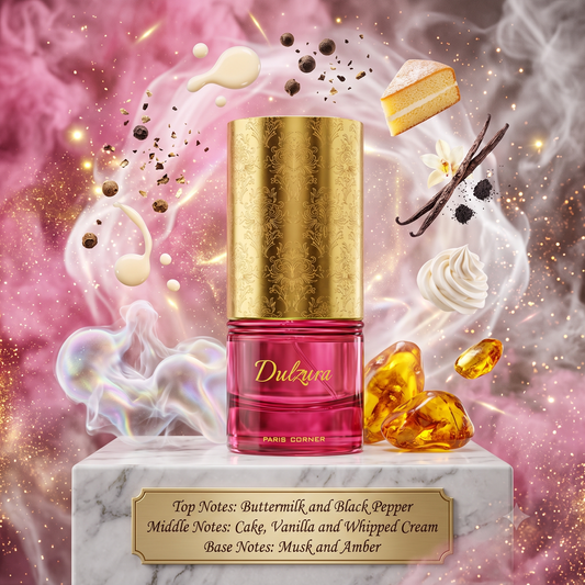 Dulzura Paris Corner Eau de Parfum Samples & Travel Size (3ml, 5ml, 10ml) - Unique Creamy Gourmand Dessert Fragrance 