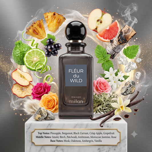 Fleur Du Wild by Maison Milan Samples & Travel Size (3ml, 5ml, 10ml) Fresh Fruity Smoky Fragrance 