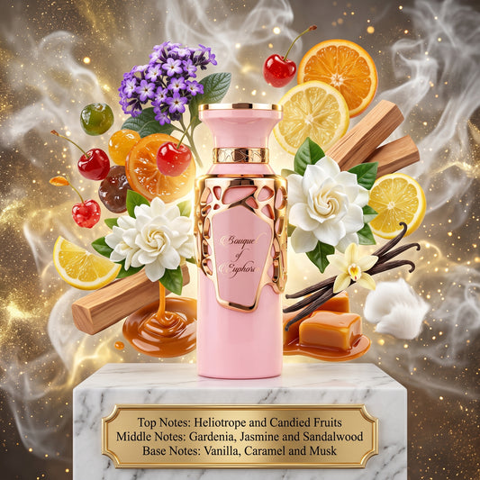 3ml/5ml/10ml Bouquet of Euphoria 100ml EDP | Fragrance World | Sample/Decant | Candied Fruit Floral Caramel Vanilla Perfume - Fragrance 