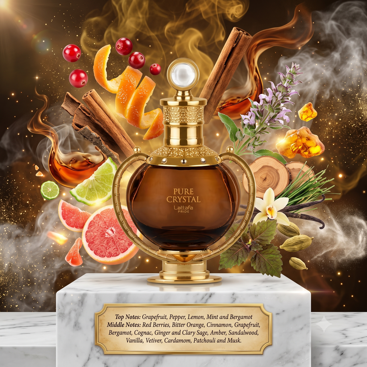 Lattafa Pure Crystal EDP Decant Sample - 3ml 
